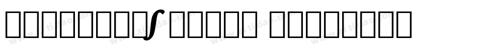 GoudySans BlkIt BT字体转换